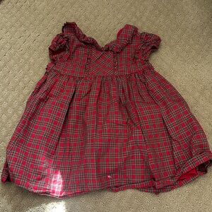 Rachel Riley - Red and Green plaid dress (18 M)